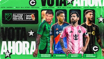 Previo al MLS All-Star Game 2025, son cuatro futbolistas los que están a votación para ser los capitanes del equipo. Messi encabeza la lista.