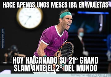 Los mejores memes de la victoria de Nadal en el Open de Australia