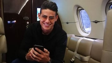 James ya está en Bogotá para unirse a la Selección Colombia