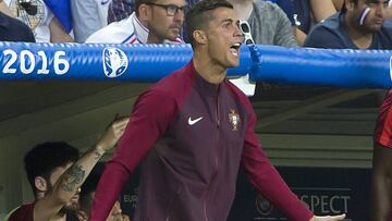 Cristiano durante la final de la Eurocopa.