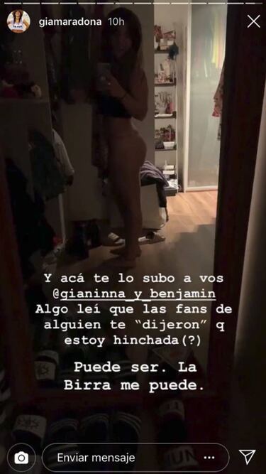 Se cansó: la picante respuesta de Gianinna Maradona a quienes opinaron sobre su cuerpo