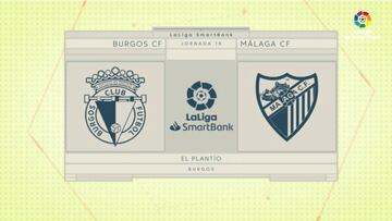 Resumen y goles del Burgos vs. Málaga de LaLiga SmartBank