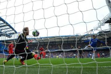 Chelsea - Leicester. Gol de Diego Costa.