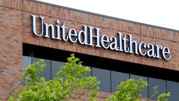 FILE PHOTO: The logo of Down Jones Industrial Average stock market index listed company UnitedHealthcare is shown in Cypress, California April 13, 2016. REUTERS/Mike Blake/File Photo