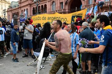 Altercados en los alrededores de la Casa Rosada