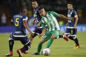 Atlético Nacional superó 3-2 a Alianza Petrolera en el Atanasio Girardot por la sexta fecha de la Liga Águila II-2018. El equipo de Jorge Almirón, que ganaba cómodamente 3-0, terminó con un hombre menos por expulsión de Gustavo Torres.