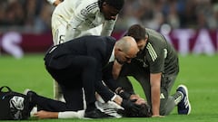 Asencio, golpetazo y collarín