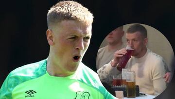 Jordan Pickford se 'salta' la cuarentena del Everton y se va de pintas