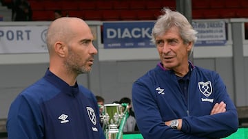 Maresca y Pellegrini, juntos en el West Ham.