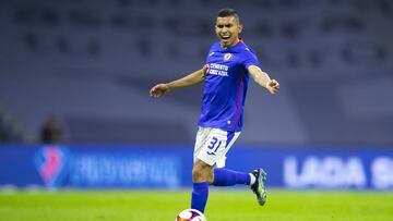 Orbelin Pineda of Cruz Azul during the game Cruz Azul vs Atlas, corresponding to the 12th round match of the Torneo Guard1anes Clausura 2021 of the Liga BBVA MX, at Azteca Stadium, on March 20, 2021.
<br><br>
Orbelin Pineda de Cruz Azul durante el partido Cruz Azul vs Atlas, correspondiente a la Jornada 12 del Torneo Clausura Guard1anes 2021 de la Liga BBVA MX, en el Estadio Azteca, el 20 de Marzo de 2021.