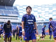 Santiago Lopez of Pumas during the 6th round match between Puebla and Pumas UNAM as part of the Liga BBVA MX, Torneo Clausura 2026 at Cuauhtemoc Stadium, on February 13, 2026 in Puebla, Mexico.