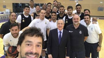Llull inaugura la temporada del Real Madrid con su clásico 'selfie'