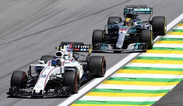 Lance Stroll y Lewis Hamilton