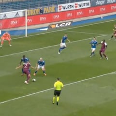 Colosal gol de Mbappé con tres amagos y un caño final