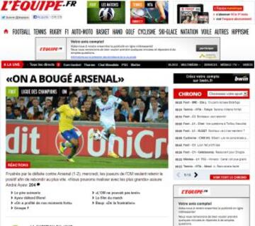 Portadas de la prensa extranjera