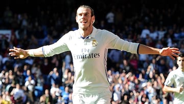 Gareth Bale celebra uno de sus goles al Legan&eacute;s.