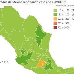 Mapa y casos de coronavirus en México por estados hoy 31 de marzo