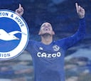 James Rodríguez y sus números en la victoria del Everton ante el Brighton