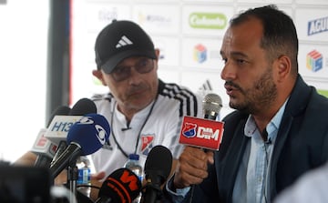 Rueda de prensa de presentación de Alfredo Arias en Medellín.