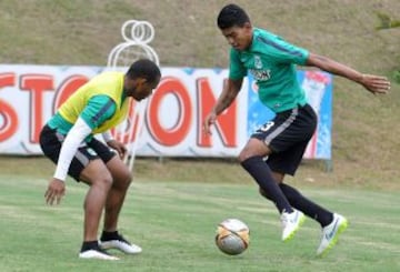 Atlético Nacional se entrena en Guarne antes del partido contra Estudiantes por la Copa Libertadores.