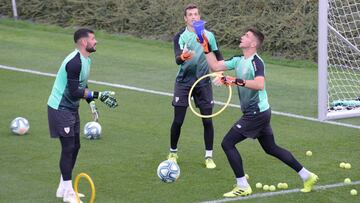 Entrenamiento del Athletic.