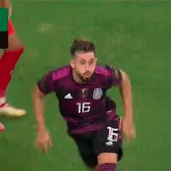 Casi nunca lo hace en el Atleti y habitualmente con México: el gol de Herrera que vale una final