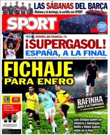 Portadas de la prensa deportiva