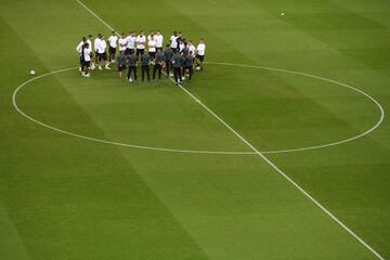 El entrenamiento de la Juventus en el Millennium Stadium