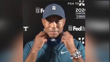 Tiger Woods muestra a quien apoya en esta Serie Mundial