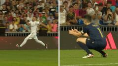 Las celebraciones de DjMaRiiO y TheGrefg a sus goles durante el 'Partidazo de YouTubers'