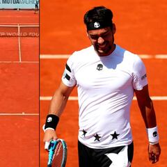 Por qué el tenista Fognini luce dorsal como en el fútbol