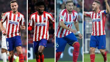 Sa&uacute;l, Thomas, H&eacute;ctor Herrera y Koke. 