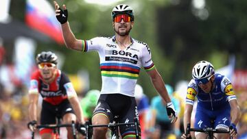 Sagan gana con una pata y Contador se asoma tras Porte