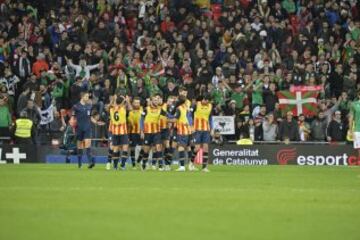 Celebración de la selección de Catalunya. 