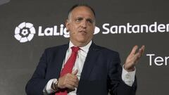 01/07/19 EL PRESIDENTE DE LA LIGA JAVIER TEBAS Y CONSEJERO DELEGADO DEL SANTADER  RAMI ABOUKHAIR DAN LA BIENVENIDA A LOS EQUIPOS ASCENDIDOS A SEGUNDA DIVISION LIGA 123 Y LIGA SANTANDER PRIMERA DIVISION 
 
 OSASUNA, MALLORCA Y GRANADA
 MIRANDES, PONFERRADI