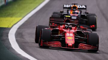 Carlos Sainz (Ferrari SF21). Sao Paulo, Brasil. F1 2021.