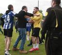 50 hinchas del Depor cortan el ensayo e insultan a la plantilla