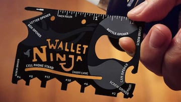 Wallet Ninja: así es la tarjeta multiusos 18 en 1 con cuatro destornilladores y seis llaves
