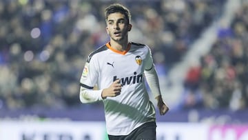 Ferran Torres, con el Valencia.