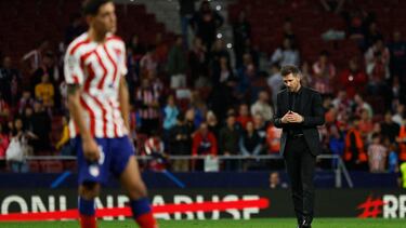 Soccer Football - Champions League - Group B - Atletico Madrid v Bayer Leverkusen - Metropolitano, Madrid, Spain - October 26, 2022 Atletico Madrid coach Diego Simeone reacts after the match REUTERS/Susana Vera
