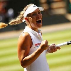 Kerber powers past misfiring Ostapenko into Wimbledon final