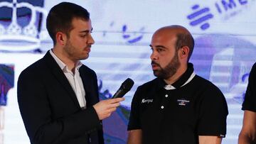 El entrenador del BM Benidorm Fernando Latorre, durante el sorteo de la XLV Copa del Rey de Balonmano.