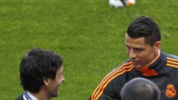 Ra&uacute;l, con Cristiano Ronaldo.