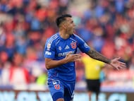 Rodrigo Contreras, delantero argentino de la Universidad de Chile