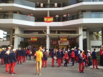 La delegación española en la inauguración de Río 2016