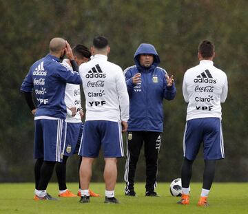 Buenos Aires 17 Mayo 2018, Argentina
Preparativos de la seleccion Argentina en el Predio de la AFA en Ezeiza, donde estÃ¡n 

Foto Ortiz Gustavo
