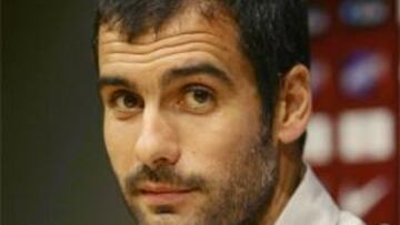 Pep Guardiola en rueda de prensa