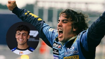 Fernando Alonso y Arvid Lindblad