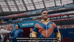 Robbie Williams explica su "peineta" en la inauguración del Mundial