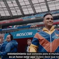 Robbie Williams y Aida Garifullina listos para el show inaugural